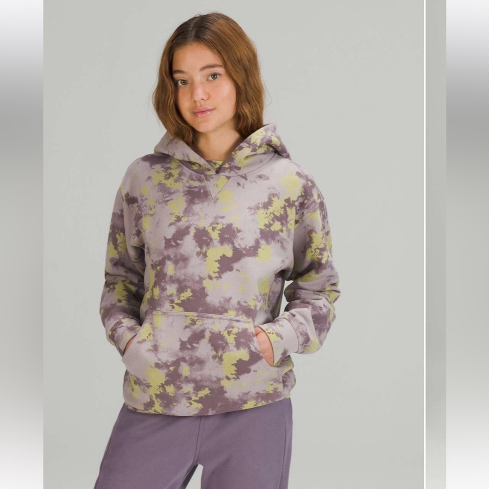 lululemon athletica All yours hoodie Purple and Yellow Tie-Dye Pullover